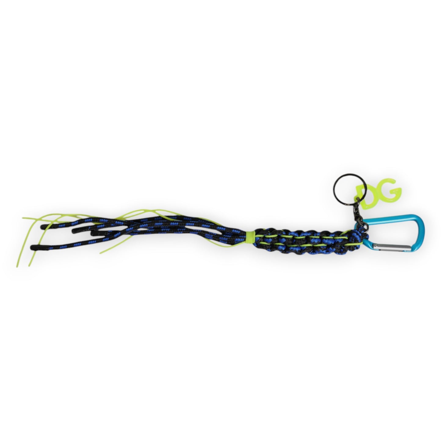 Multicolor Tape String DG Logo Keychain Polyester Keyring