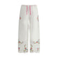 Pants with floral details