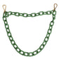 Green Plexy Acrylic Chunky Gold Hardware Wallet Chain