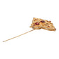 Gold Tone Red Crystal Embellish 925 Sterling Silver Pin