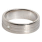 Silver Tone Brass Clear Crystal DG Logo Ring