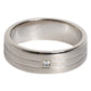 Silver Tone Brass Clear Crystal DG Logo Ring