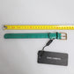 Green Exotic Leather Gold Tone Metal Buckle Armband