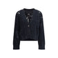 Rhinestone cotton Cardigan