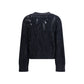 Rhinestone cotton Cardigan