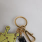 Multicolor Gold Tone Carretto Keychain Keyring
