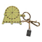Multicolor Gold Tone Carretto Keychain Keyring