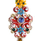 Multicolor Spring CARRETTO Gold Brass Crystal Hair Clip