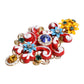 Multicolor Spring CARRETTO Gold Brass Crystal Hair Clip