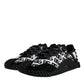 Black Logo Lace Up Low Top NS1 Sneakers Shoes