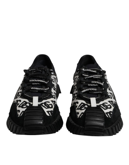 Black Logo Lace Up Low Top NS1 Sneakers Shoes