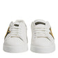White Royal Crown Low Top Sneakers Shoes
