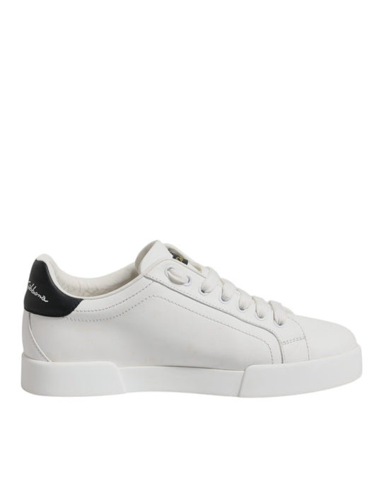 White Royal Crown Low Top Sneakers Shoes