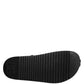 Black Crystal Embellish Strap Sandals Shoes