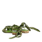 Green Animal Print Ankle Wrap Sandals Shoes