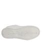 White Black Leather Low Top Sneakers Shoes