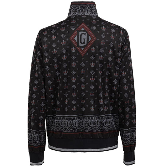 Black Polyester Sweatshirt