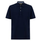 Blue Cotton Polo Shirt