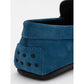 Blue Suede Leather Loafer