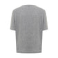 Chic Gray Cotton Tee for the Modern Woman