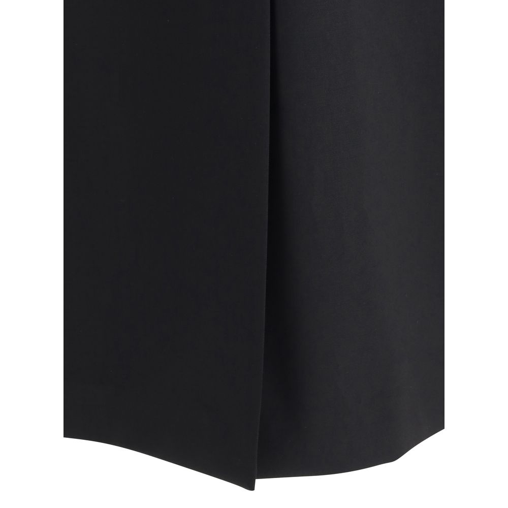 Virgin Wool Midi Skirt