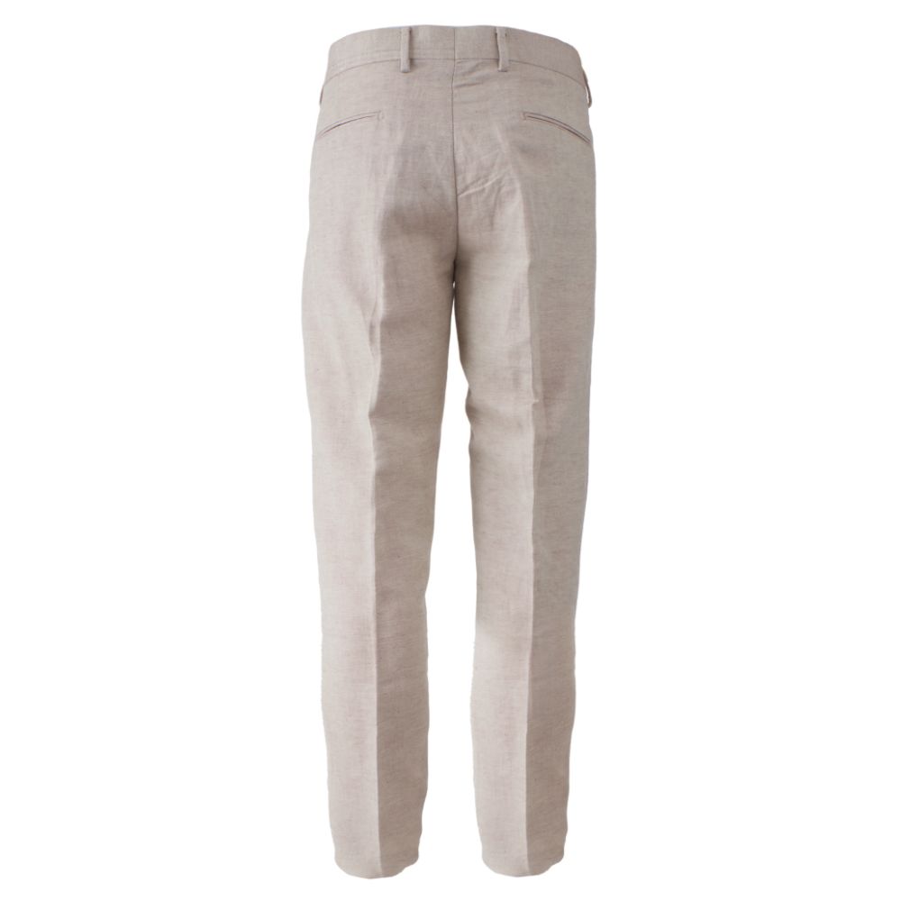Beige Linen Jeans & Pant