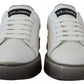 White Leather Portofino Sneakers Shoes
