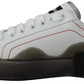 White Leather Portofino Sneakers Shoes