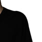 Black Camouflage V-neck Pullover Sweater