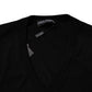 Black Camouflage V-neck Pullover Sweater