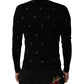 Black Pineapple Crew Neck Pullover Sweater