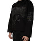 Black DG Heaven Crew Neck Pullover Sweater