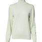 Light Green Wool Turtleneck Pullover Sweater