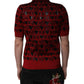 Red Cotton XOXO Collared Polo T-shirt