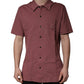Dark Pink Button Down Casual Polo Men Shirt
