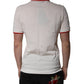 White Cotton Logo Collared Polo Men T-shirt