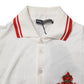 White Cotton Logo Collared Polo Men T-shirt