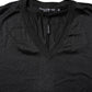 Dark Gray Silk V-neck Short Sleeves T-shirt