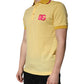 Yellow Cotton Logo Collared Polo T-shirt