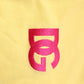 Yellow Cotton Logo Collared Polo T-shirt