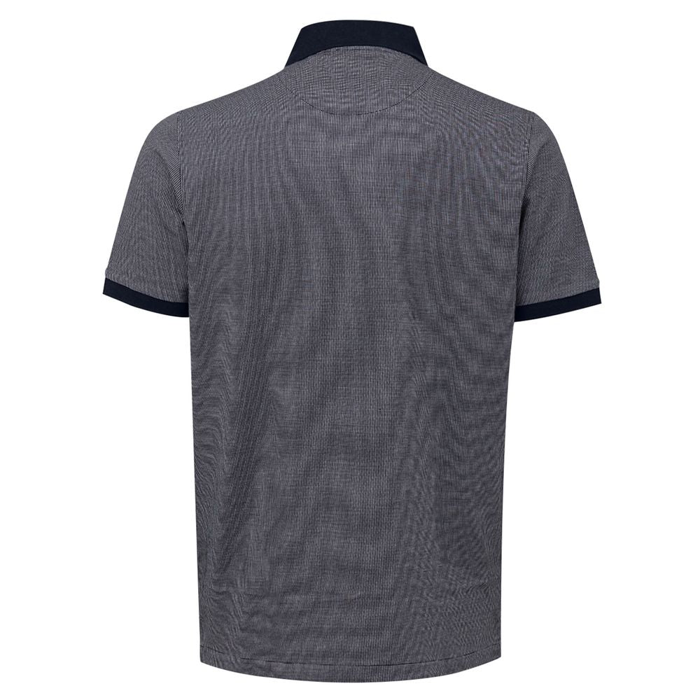 Blue Cotton Polo Shirt