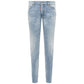 Light Blue Cotton Men Jeans