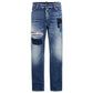 Blue Cotton Jeans & Pant