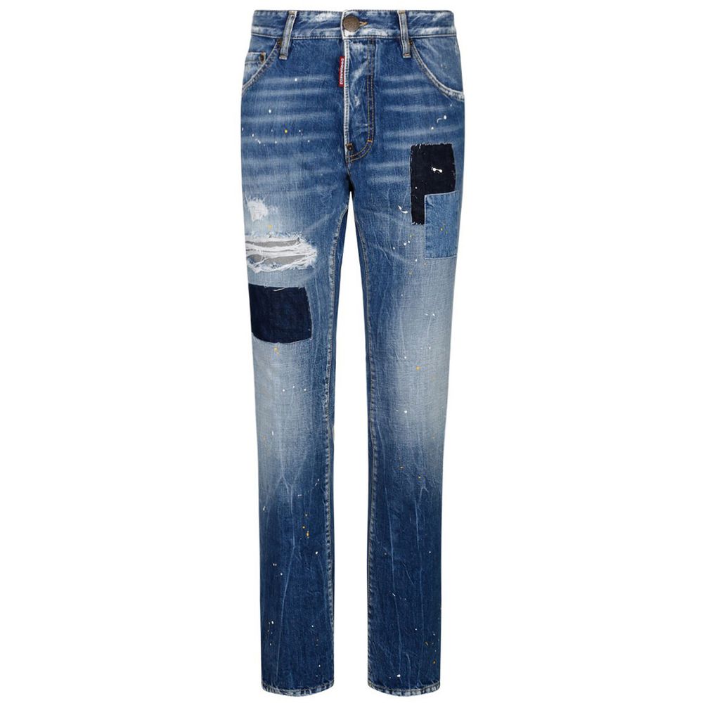 Blue Cotton Jeans & Pant