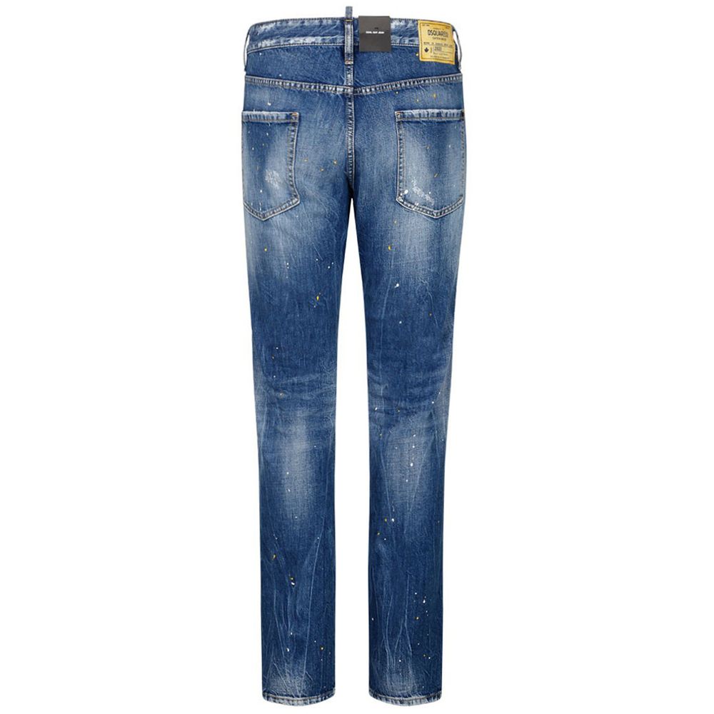 Blue Cotton Jeans & Pant