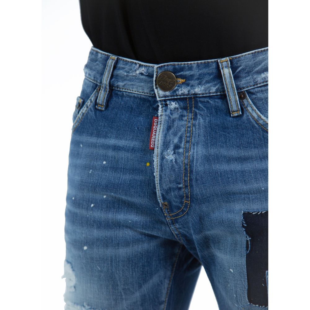 Blue Cotton Jeans & Pant