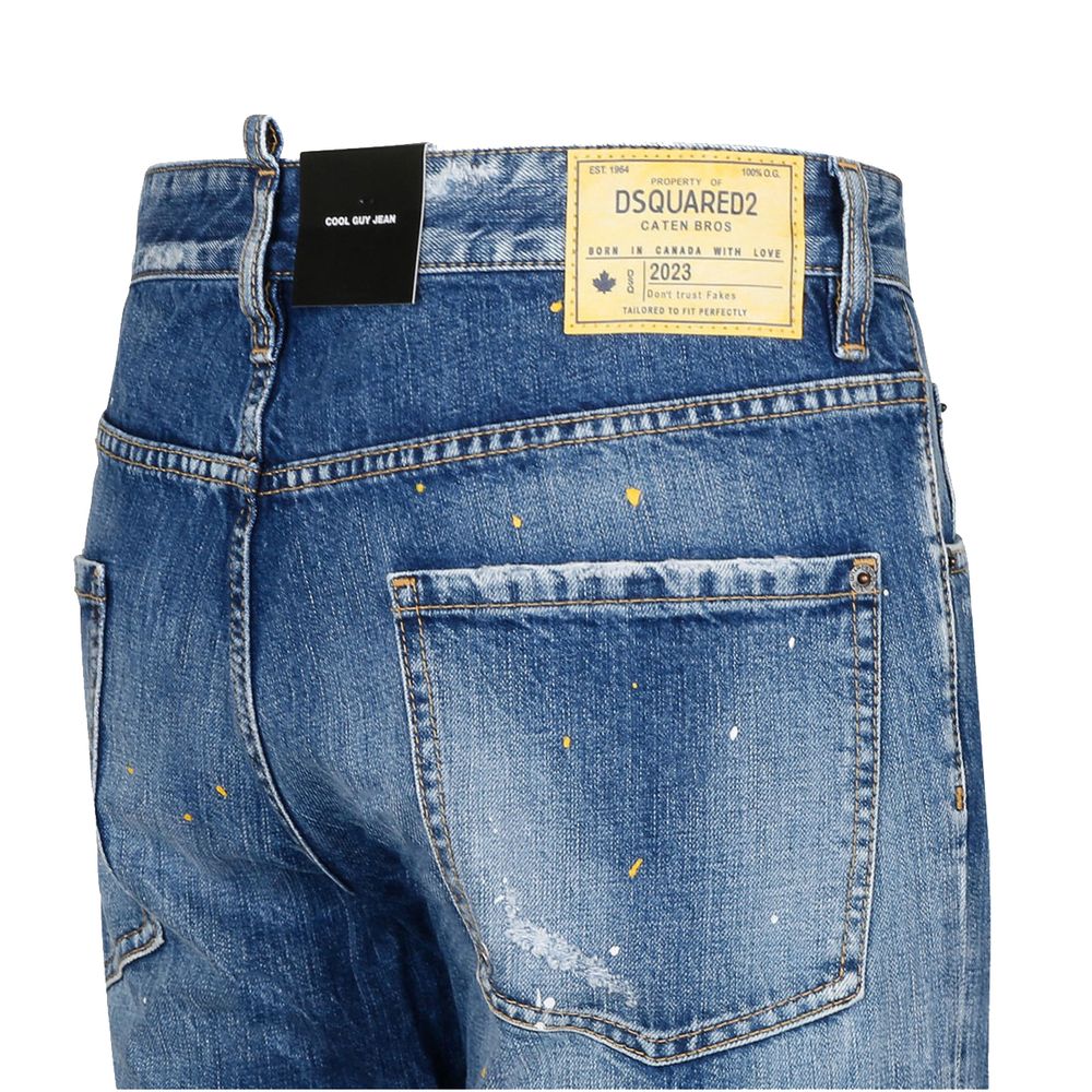 Blue Cotton Jeans & Pant
