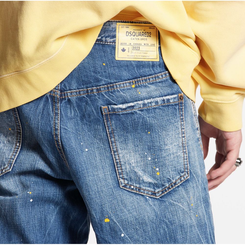 Blue Cotton Jeans & Pant