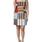 Multicolor Cotton Stripe Sleeveless Dress