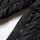 Black Nylon Full Zip Bustier Corset Jacket
